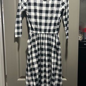 Black and White Checkered Dress